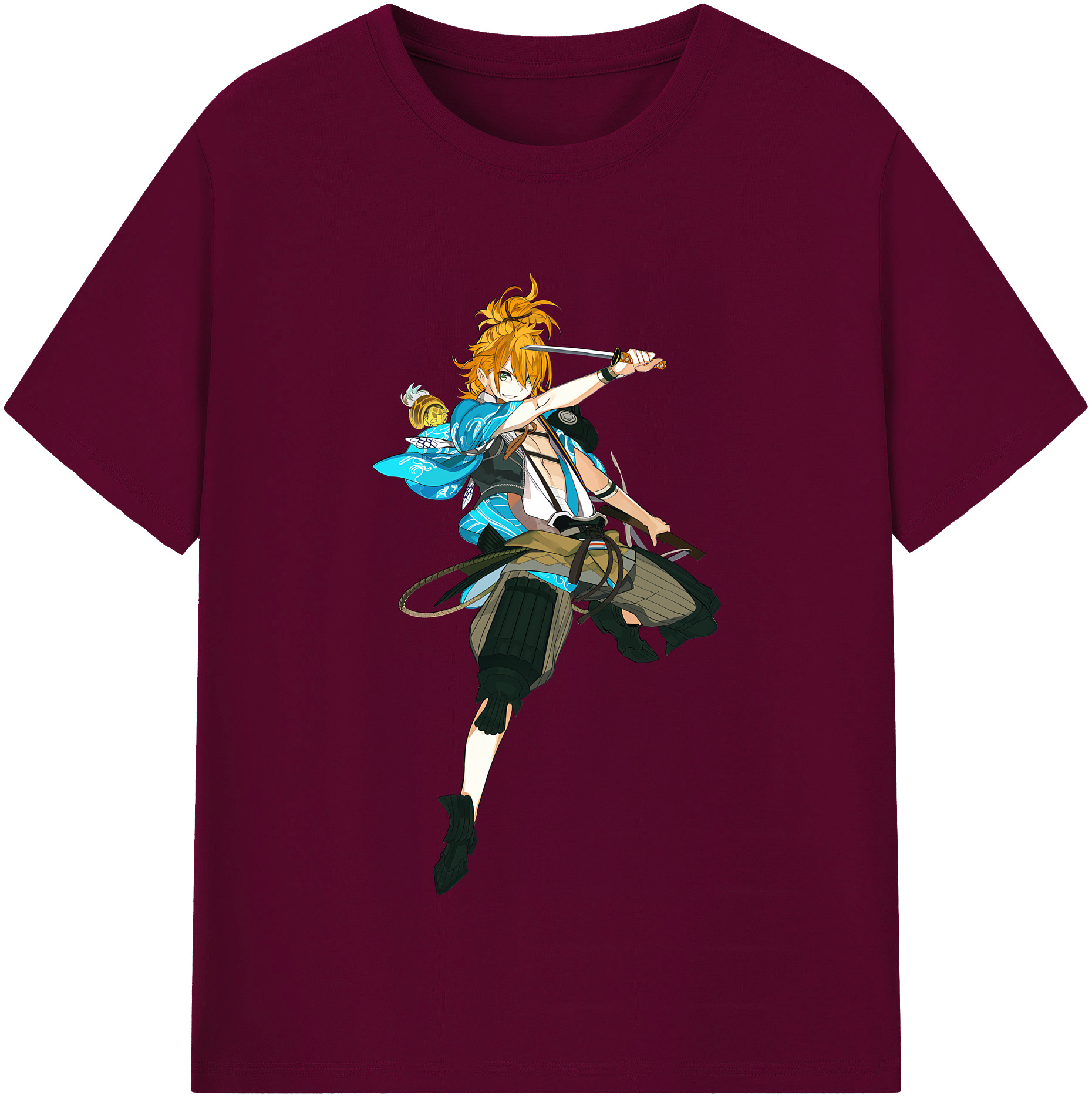 （画像用） 刀剣乱舞 Touken Ranbu レディースカジュアルプリントTシャツ（綿100％）